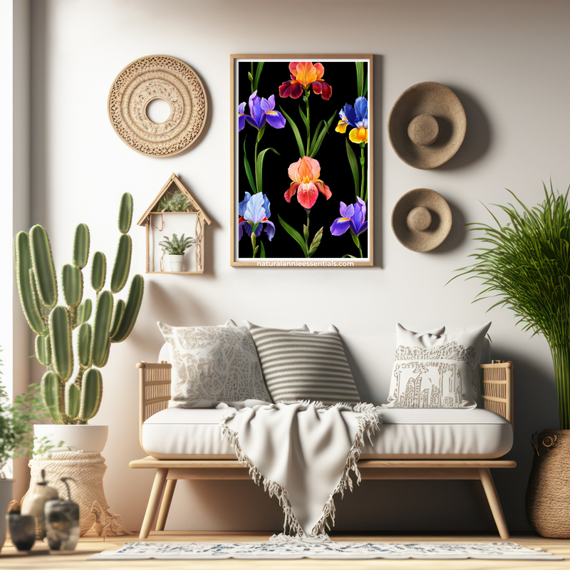 EXOTIC EDEN: An Eclectic Floral Printed wall art