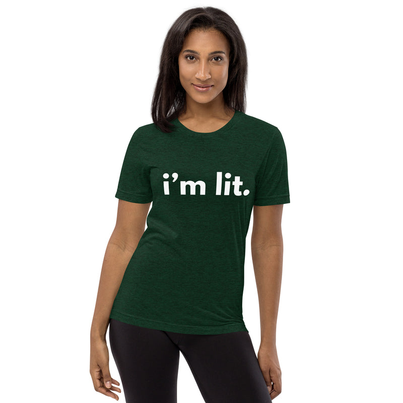 I'm Lit Green Unisex Short sleeve t-shirt