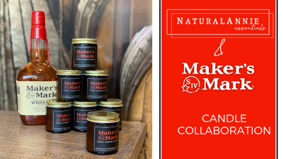 NaturalAnnie Essentials + Maker's Mark Candle Collaboration