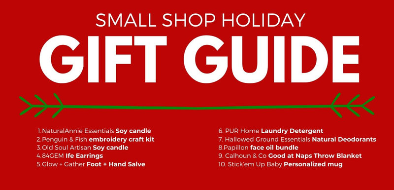holiday gift ideas from small shops
