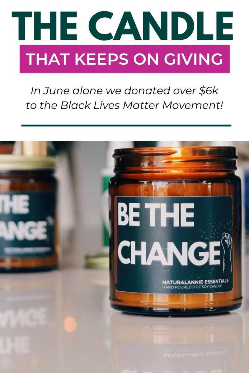 black lives matter movement be the change candle 