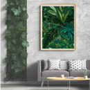 JUNGLE FANTASY: Lush Green Tropical Plants Digital Download Wall Art|Printable Wall Art
