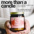 BUTTER CREAM VANILLA 9 oz Scented Soy Candle