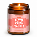BUTTER CREAM VANILLA 9 oz Scented Soy Candle
