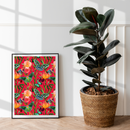 ISLAND ENCHANTMENT: A Floral and Butterfly Inspired Digital Download Wall Art