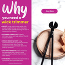 Black Antique Candle Wick Trimmer