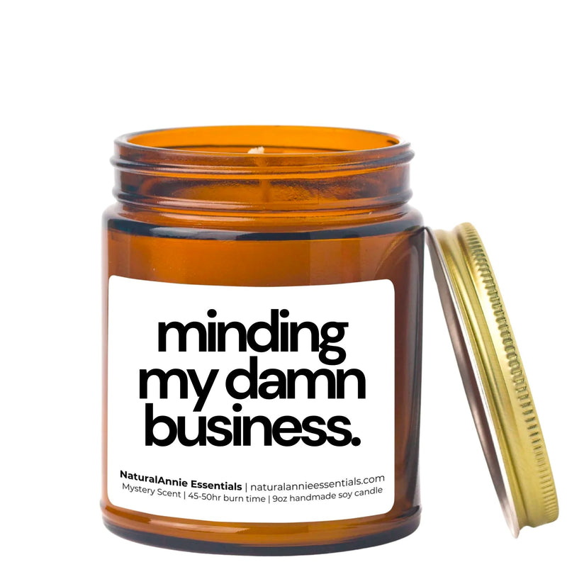 Minding My Damn Business scented candle