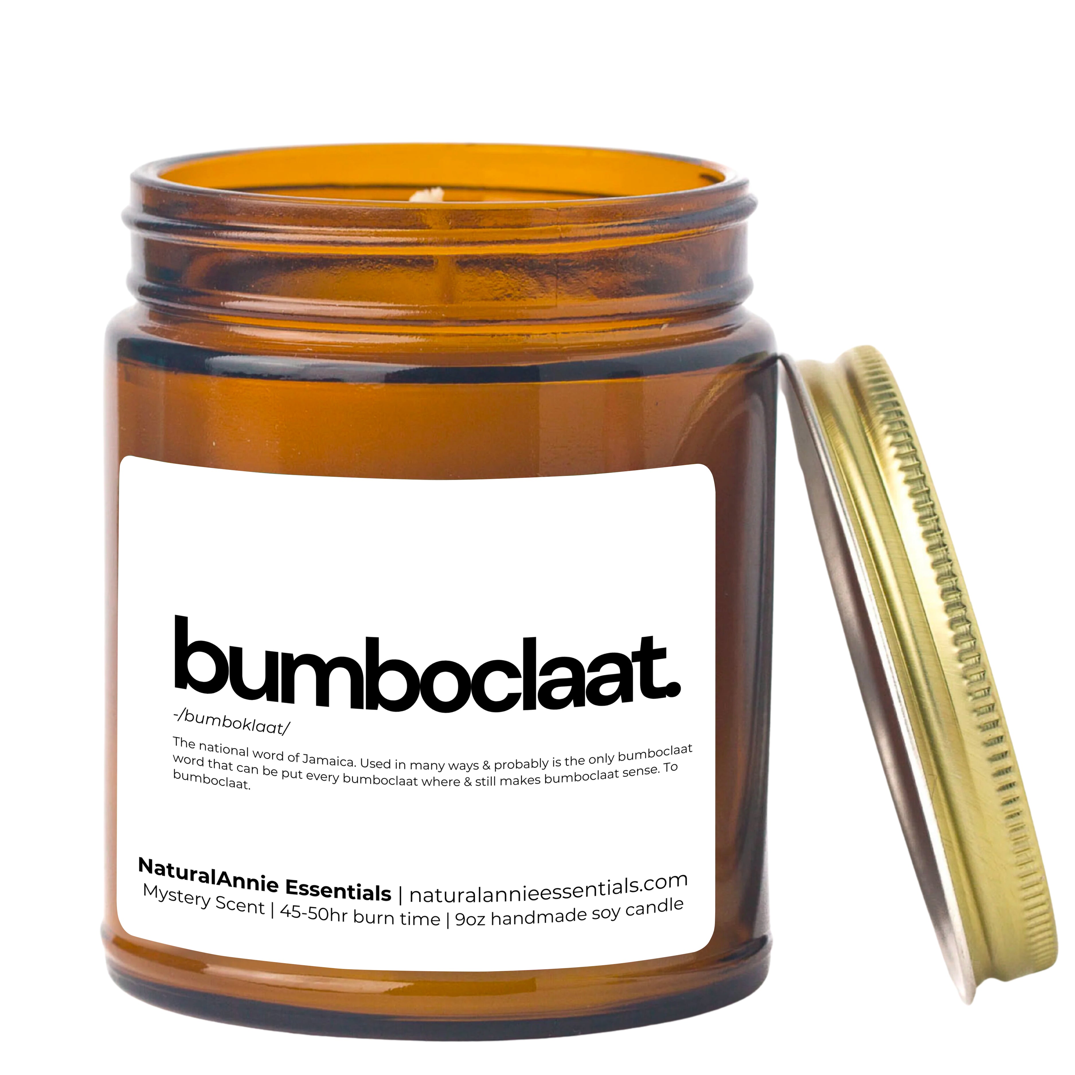Bumboclaat scented soy candle|Jamaican Gift| Naturalannie Essentials