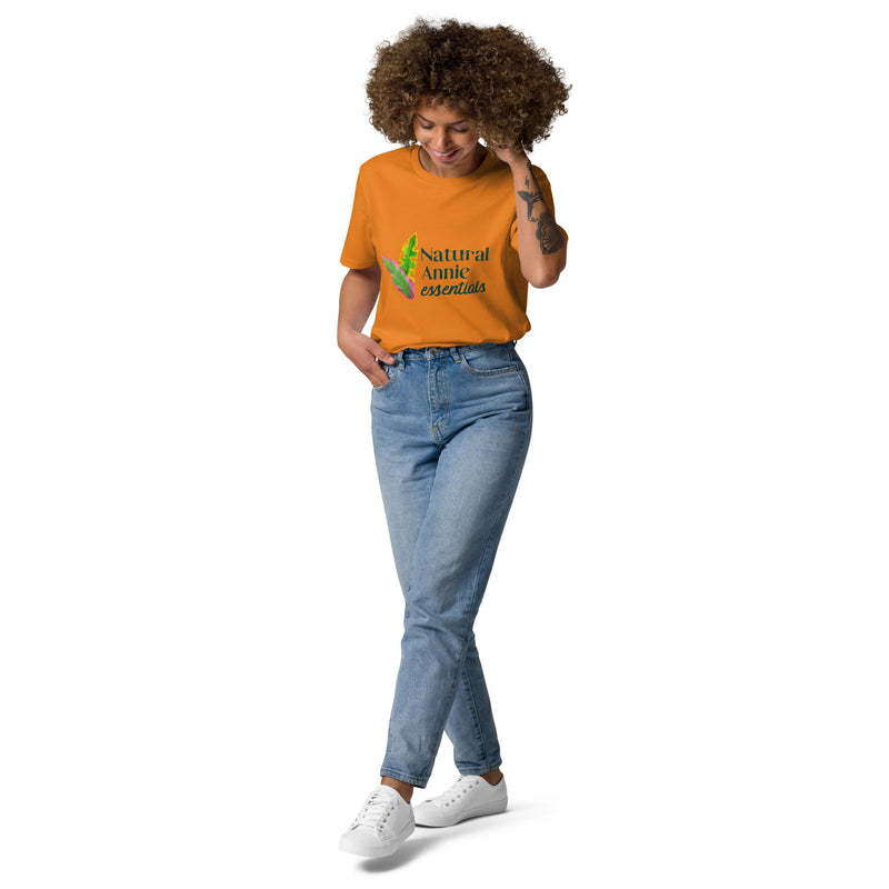 NaturalAnnie Essentials Unisex Orange organic cotton t-shirt