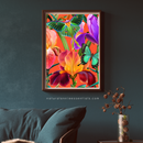 Bold Colorful Tropical Butterfly wall art