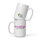 White glossy mug