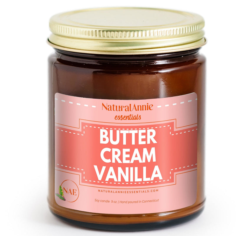 BUTTER CREAM VANILLA 9 oz Scented Soy Candle