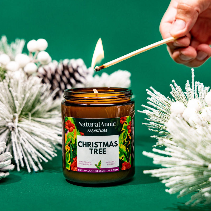 Where My Ho's At? - 9oz Glass Jar Soy Candle - Fresh Cut Christmas Tree  Scent