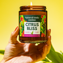 CITRUS BLISS: Grapefruit, Bergamot, & Blood Orange 9 oz Scented Soy Candle