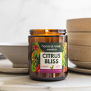 CITRUS BLISS: Grapefruit, Bergamot, & Blood Orange 9 oz Scented Soy Candle