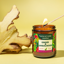 GINGER & SANDALWOOD 4 oz Scented Soy Candle
