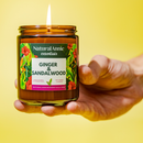 GINGER & SANDALWOOD 4 oz Scented Soy Candle