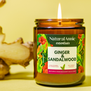 GINGER & SANDALWOOD 4 oz Scented Soy Candle