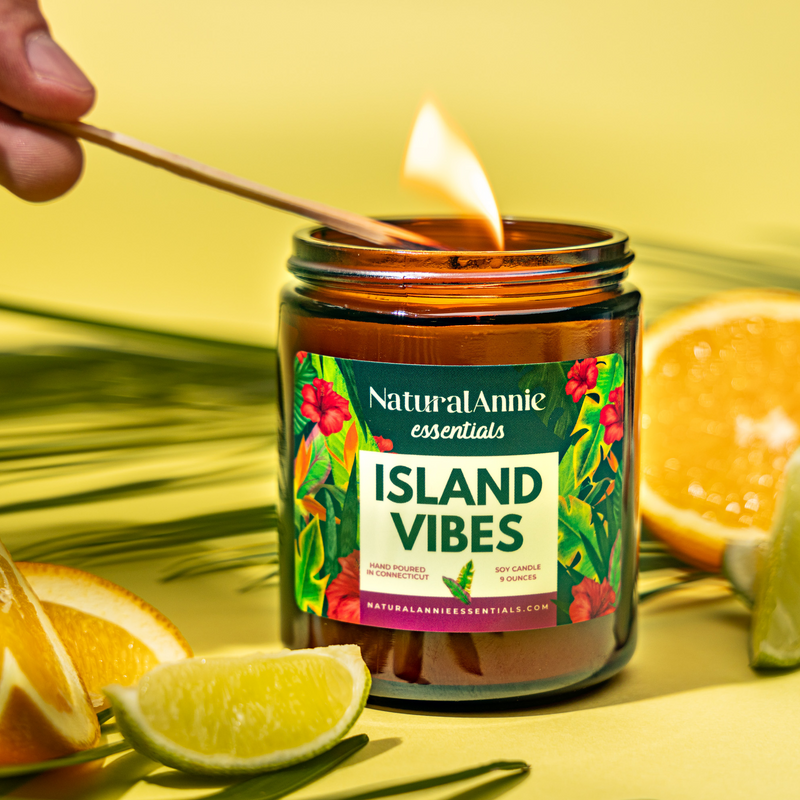 ISLAND VIBES: Citrus, Coconut & Cream 9 oz Scented Soy Candle