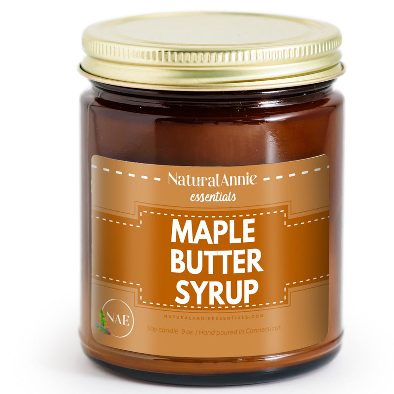 MAPLE BUTTER SYRUP 9 oz Scented Soy Candle