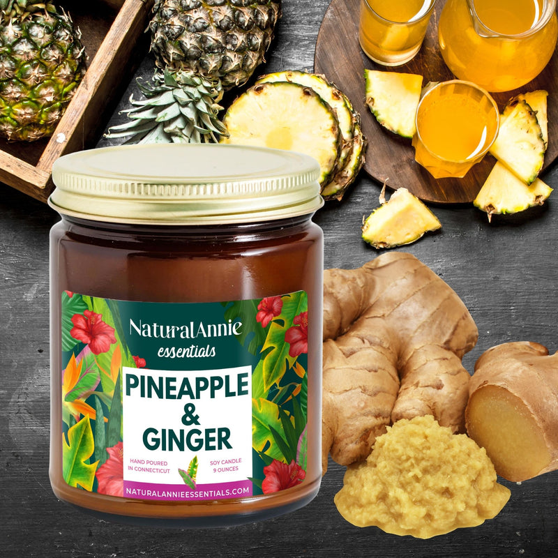 PINEAPPLE & GINGER 9 oz Scented Soy Candle