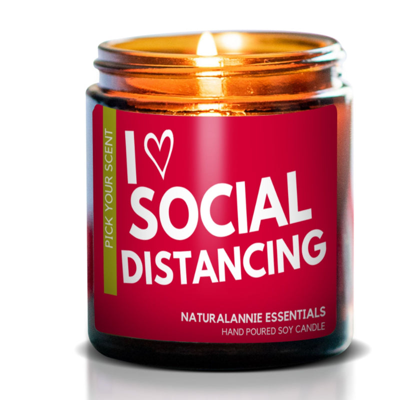 SOCIAL DISTANCING HUMOR SCENTED CANDLE