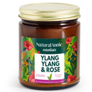 YLANG YLANG & ROSE  4 oz Scented Soy Candle
