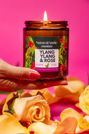 YLANG YLANG & ROSE  9 oz Scented Soy Candle