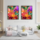 Bold Colorful Tropical Butterfly wall art