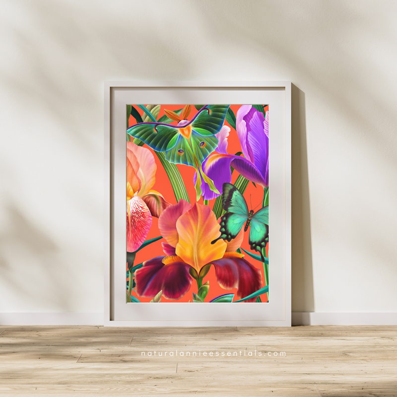 Bold Colorful Tropical Butterfly wall art